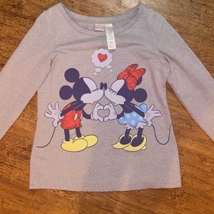 Disney Mickey and Minnie Mouse Hand-Heart Sweater